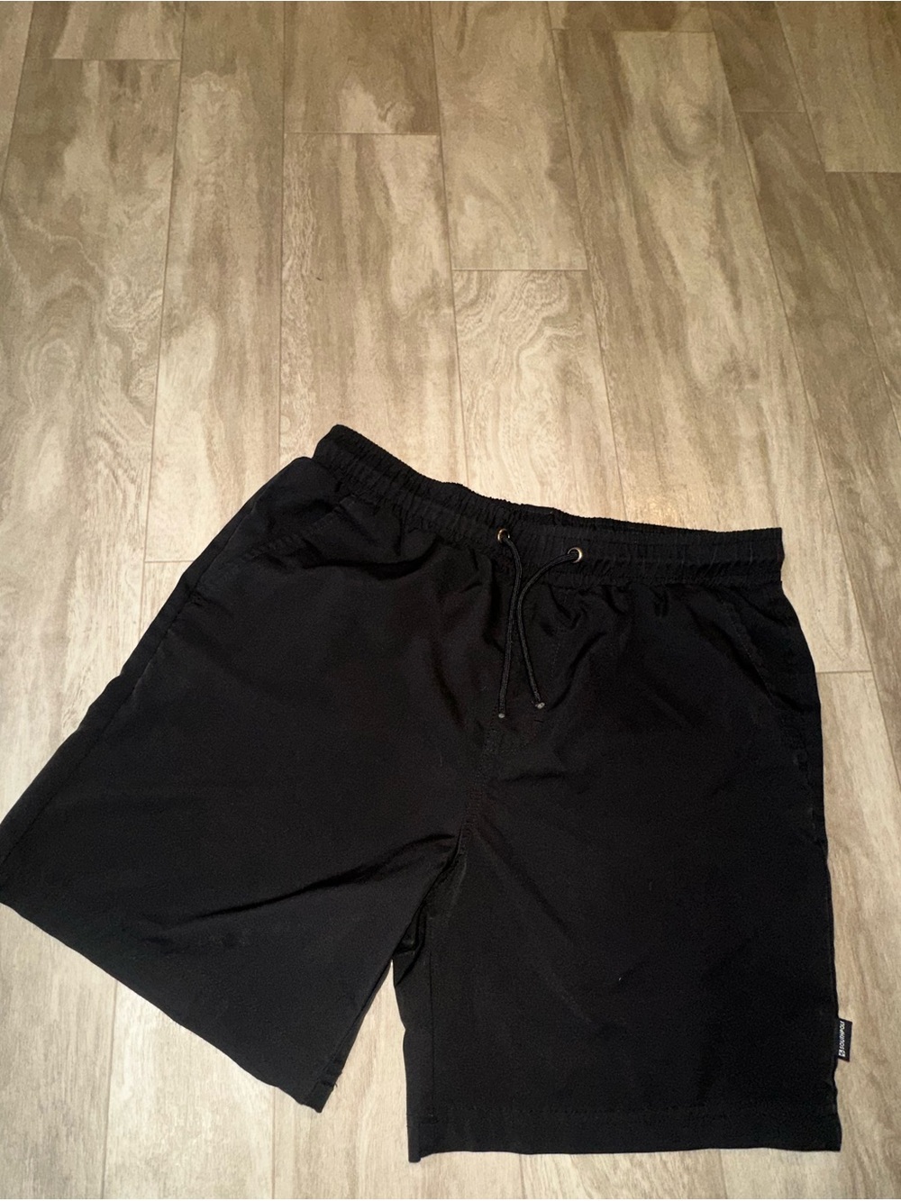 South Pole Black Casual Shorts with Logo Tag